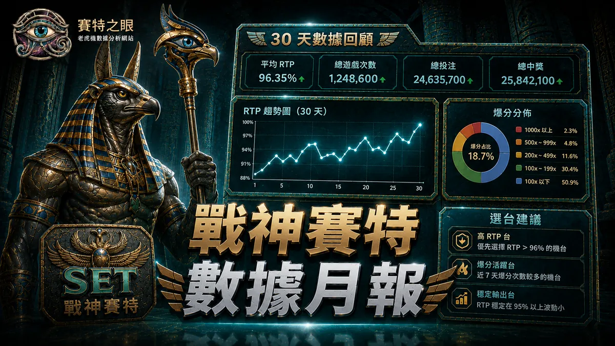 【月報】2026年7月 戰神賽特 30 天趨勢分析|戰神賽特2、戰神賽特2試玩