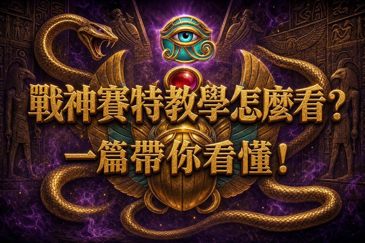 戰神賽特教學：用真實數據取代憑感覺