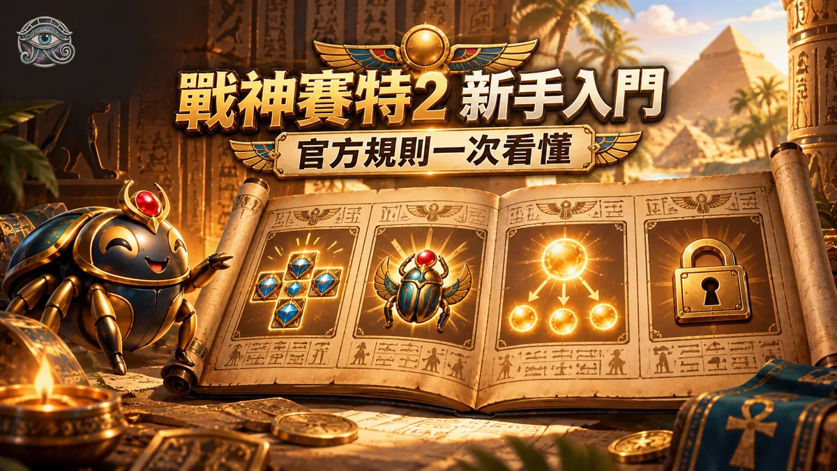 戰神賽特2 新手入門:規則、免費遊戲、分裂與鎖定一次看懂(依 ATG 官方規則整理)